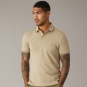 Mens Tipped Slim Fit Seas Polo Shirt Keystone