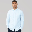 Mens Flex Dobby Long Sleeve Shirt Sweet Blue