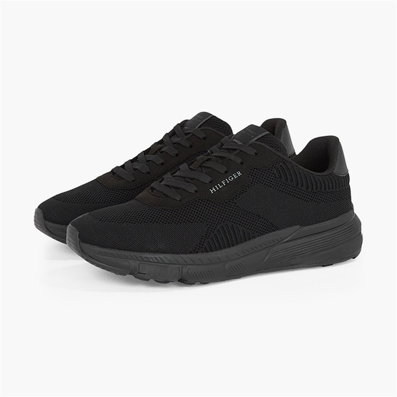 Mens Lightweight Trainers Black - Image 3