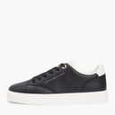 Womens Feminine Cupsole Trainers Black/Ecru