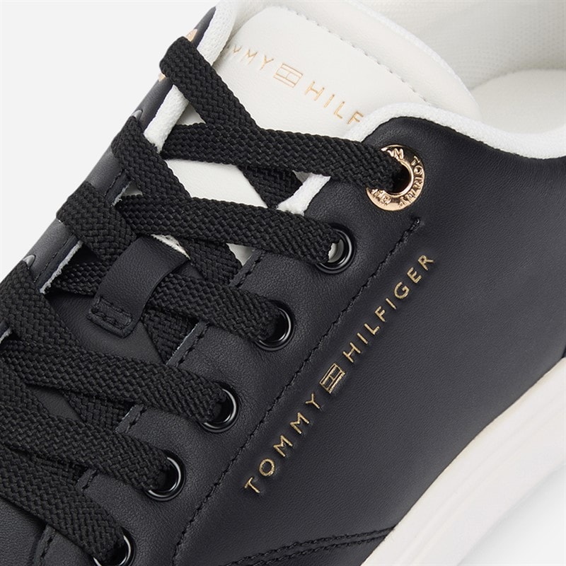 Womens Feminine Cupsole Trainers Black/Ecru - Image 5
