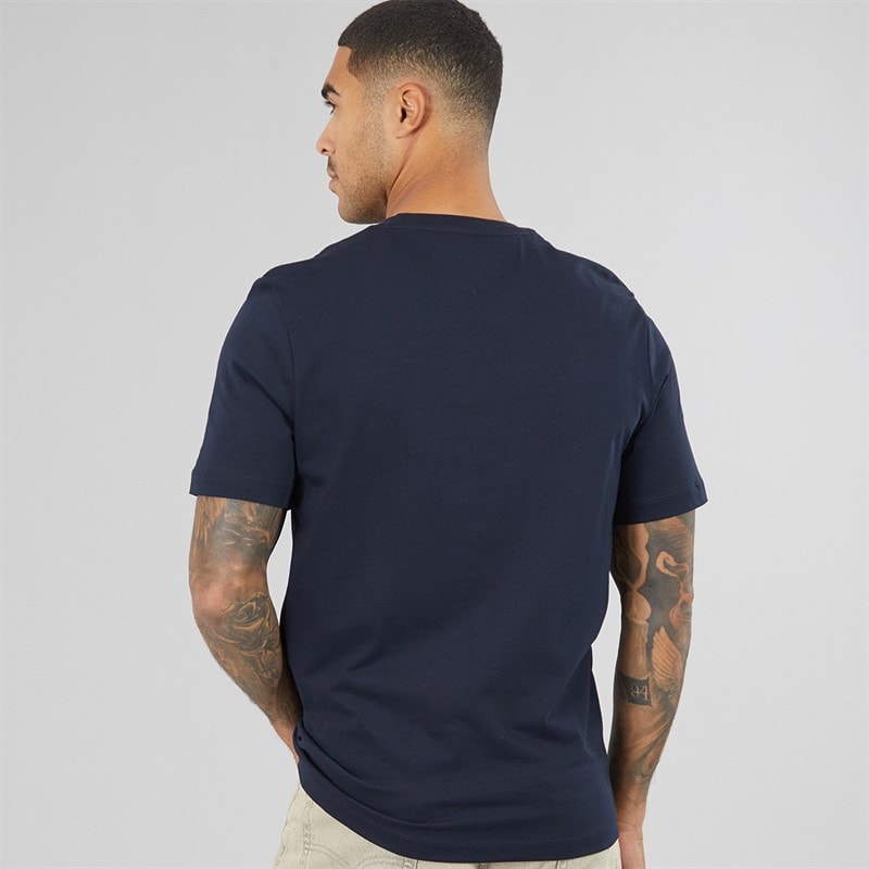 Mens Script Logo T-Shirt Desert Sky - Image 2