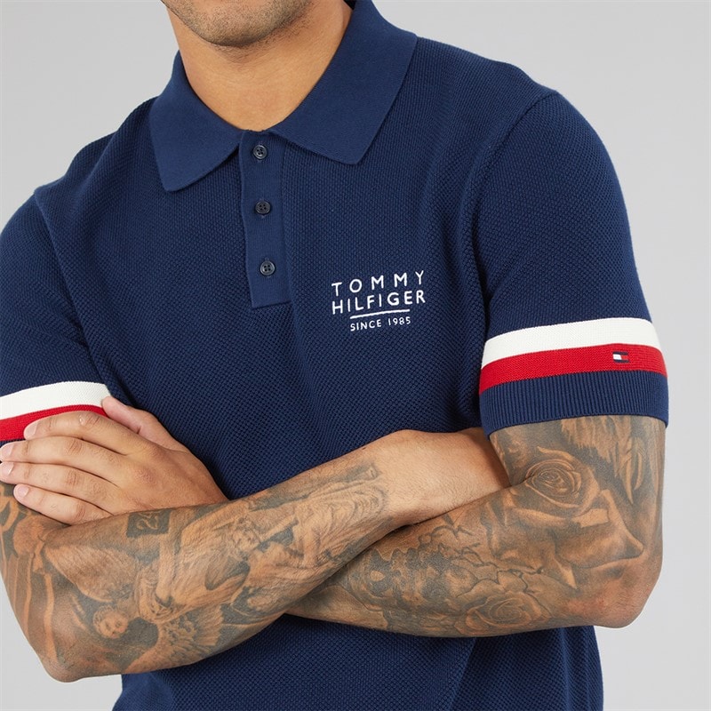 Mens Polo Shirt Carbon Navy - Image 2