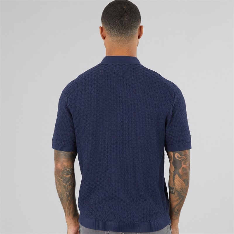 Mens Polo Shirt Carbon Navy - Image 2
