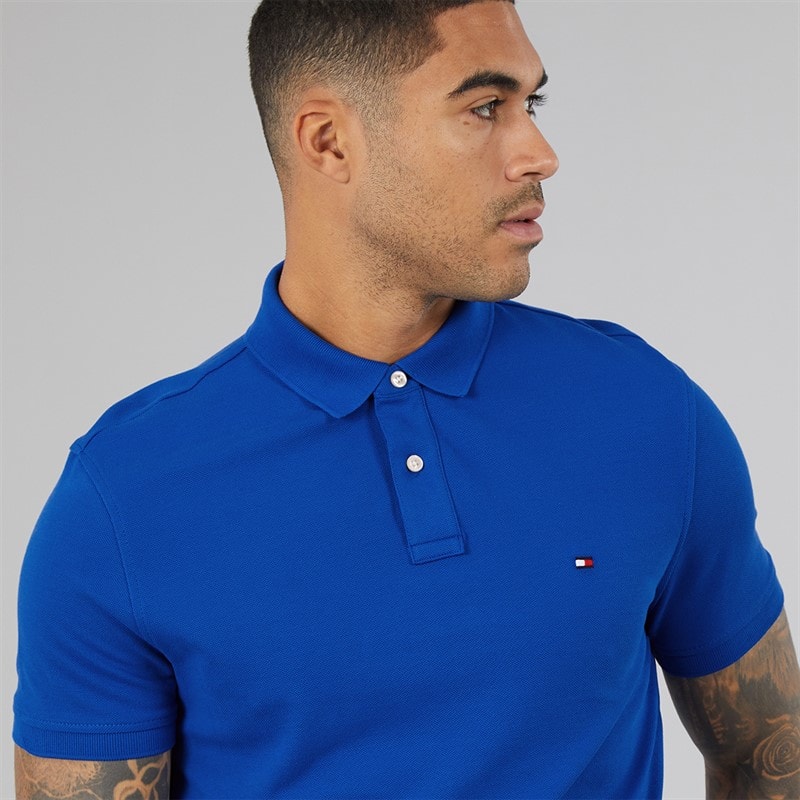 Mens 1985 Polo Shirt Regal Blue - Image 3