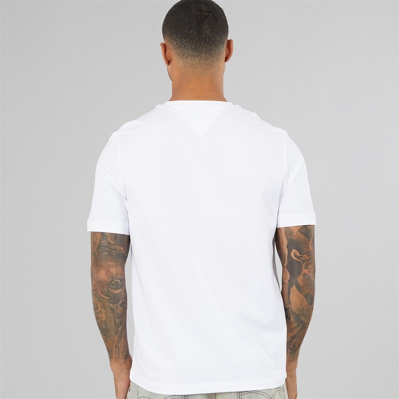 Mens Mono Sun Graphic T-Shirt White - Image 2