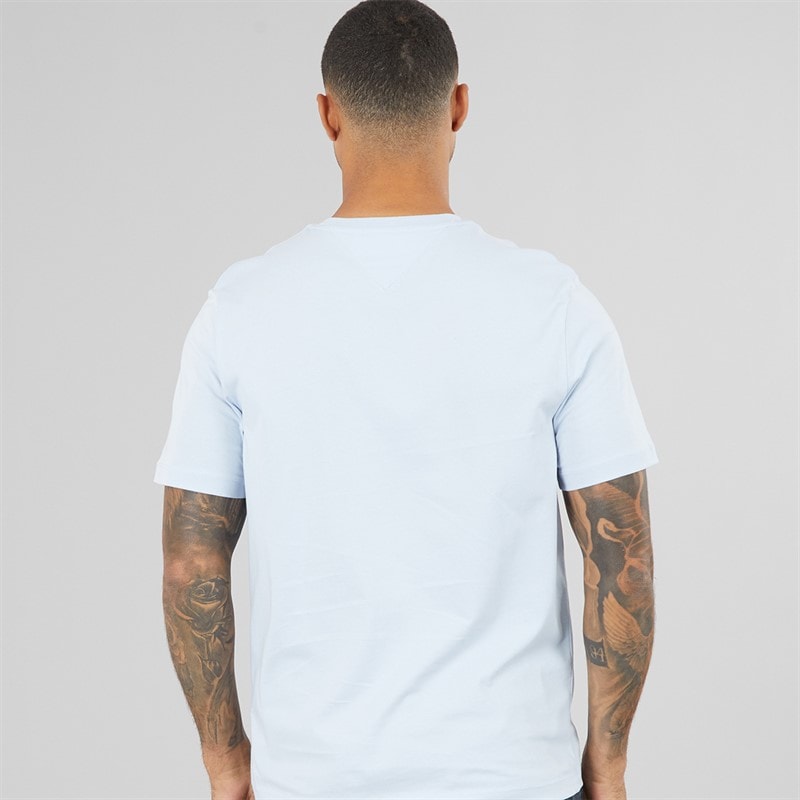 Mens Script Logo T-Shirt Breezy Blue - Image 2