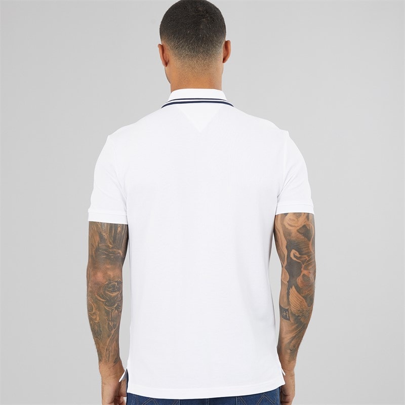 Mens Standard Country England Polo Shirt White - Image 2
