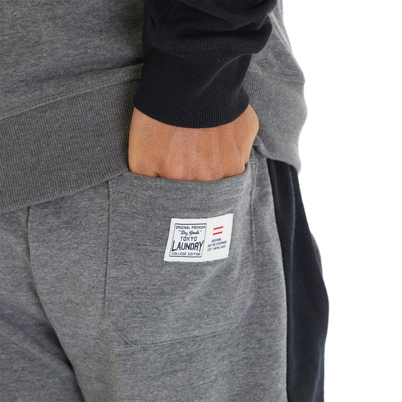 Mens Ragoo Tracksuit Mid Grey Marl/Jet Black - Image 5