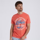 Mens Bruton T-Shirt Hot Coral