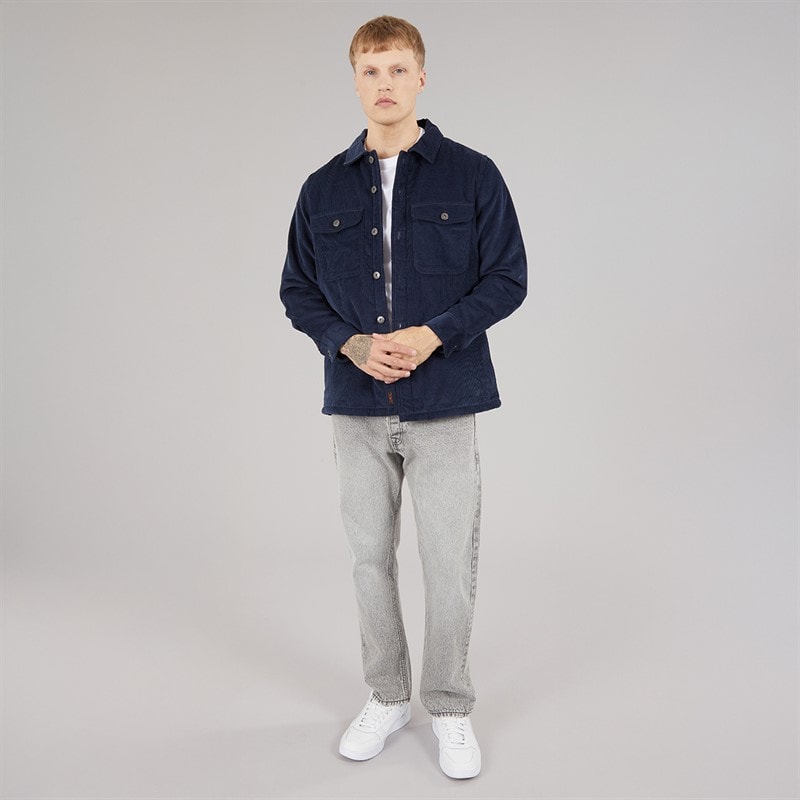 Mens Cropley Fleece Jacket Iris Navy - Image 4