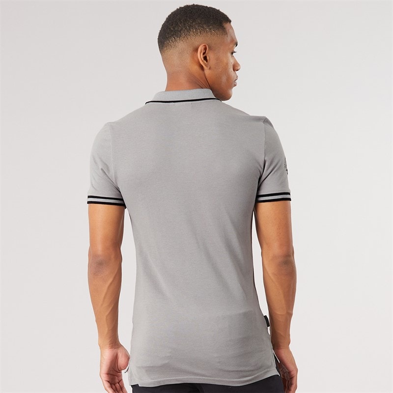 Mens Gayle Polo Shirt Chiseled Stone - Image 2