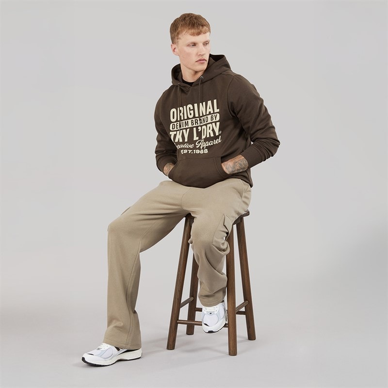 Mens Clyne Hoodie Turkish Coffee - Image 4