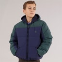 Boys Puffer Jacket Dark Green