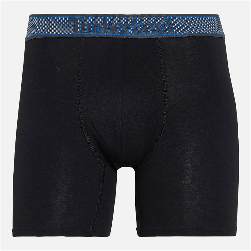 Mens Three Pack Boxer Trunks Black - Image 3