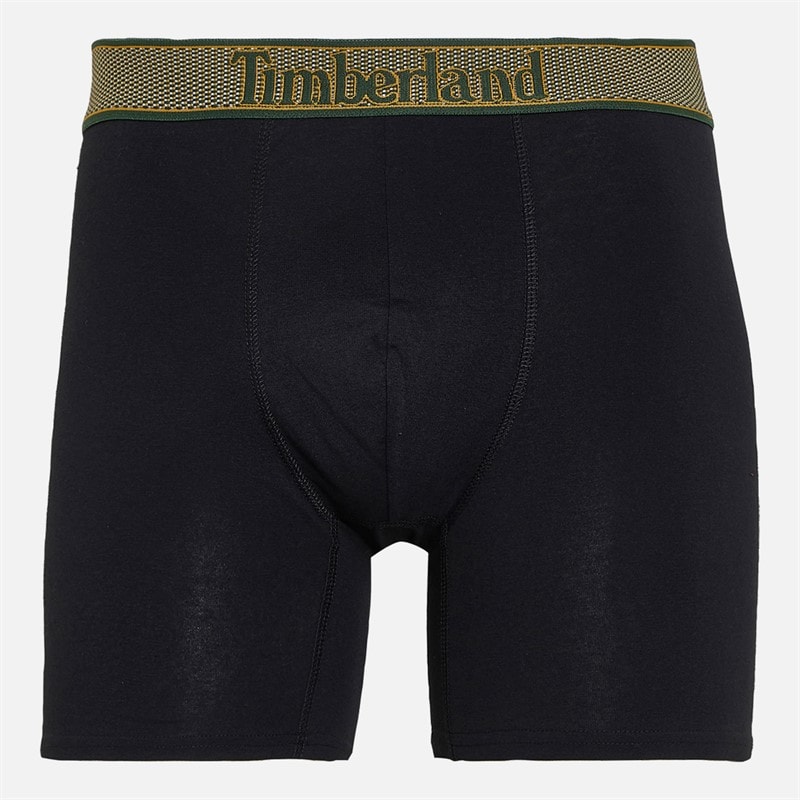 Mens Three Pack Boxer Trunks Black - Image 4