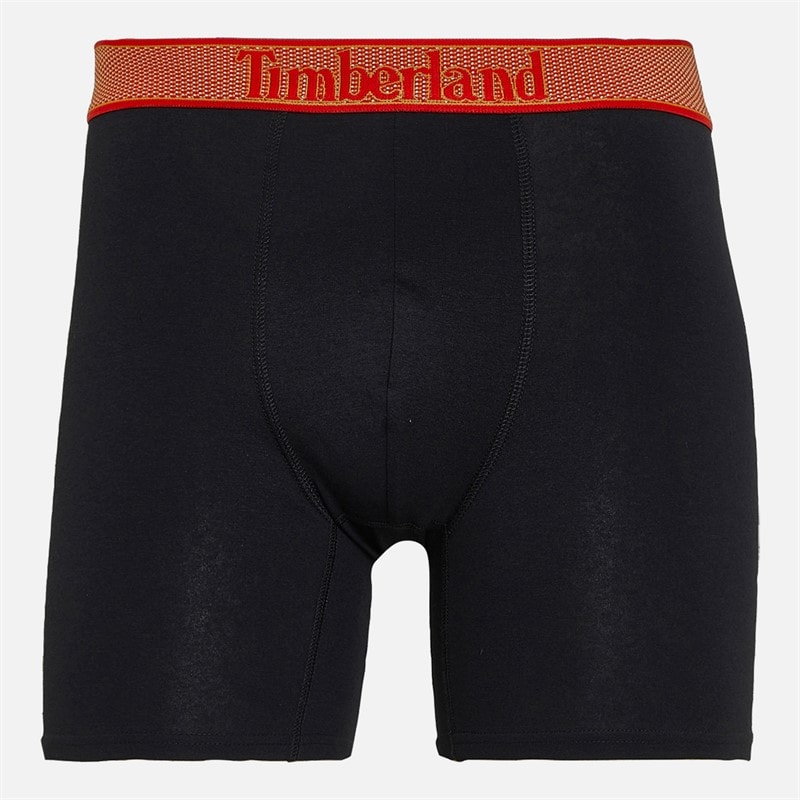 Mens Three Pack Boxer Trunks Black - Image 5