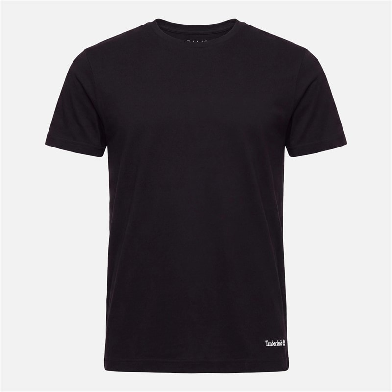Mens Three Pack T-Shirts Black/White/Grey Marl - Image 4