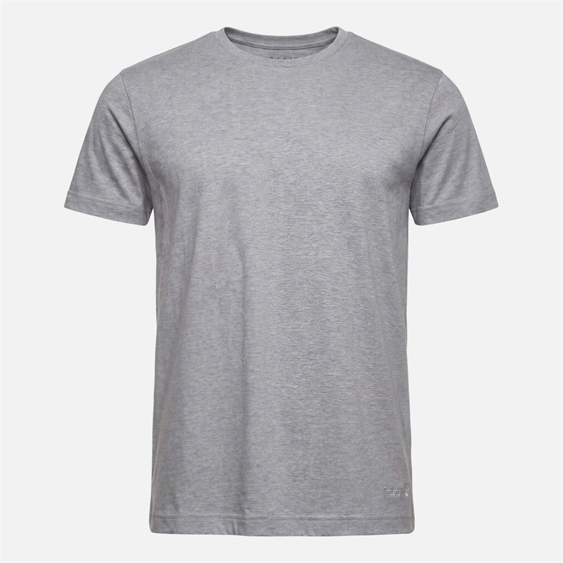 Mens Three Pack T-Shirts Black/White/Grey Marl - Image 5