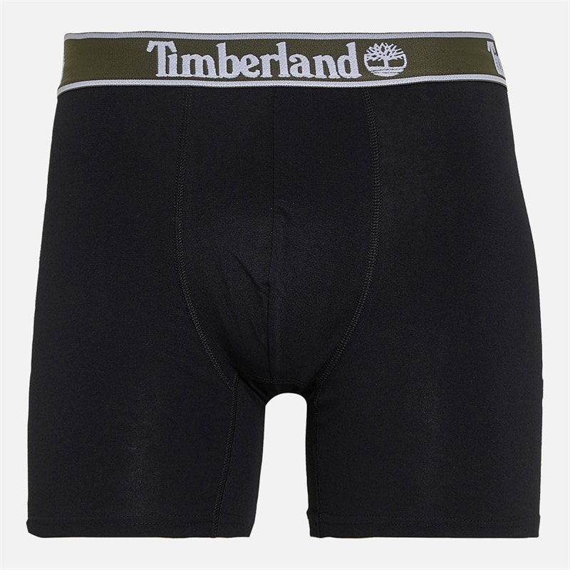 Mens Three Pack Boxer Trunks Black - Image 2