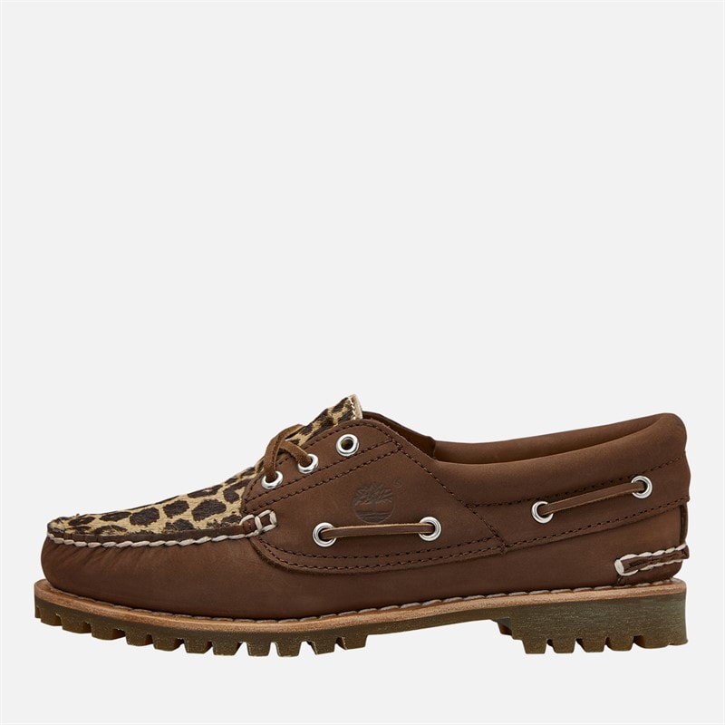 Timberland Womens Authentic Boat Shoes Medium Brown Nubuck