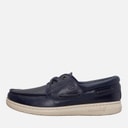 Mens Portofino Pier Boat Shoes Dark Blue Full Grain