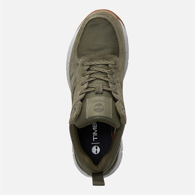 Mens Voyager Park Trainers Dark Green Mesh - Image 4