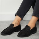 Womens Cadillac Loafers Black Micro