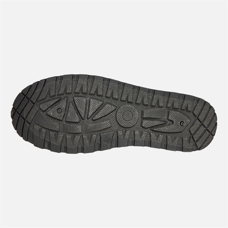 Womens Vimto Chunky Warm Lined Aztec Slippers Black Micro - Image 3
