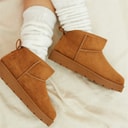 Womens Cola Huggy Boots Chestnut