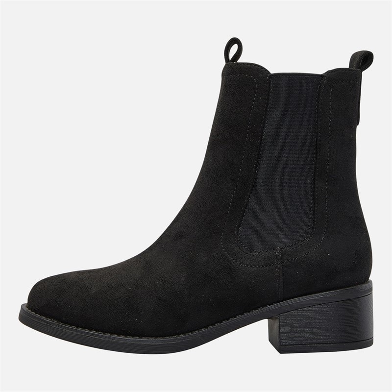 Womens Chelsea Boots Black Micro - Image 2