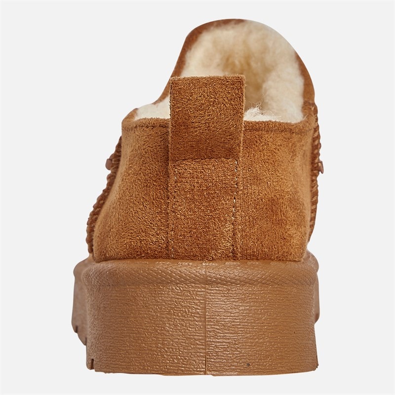 Womens Cola Micro Cozy Boots Chestnut - Image 3