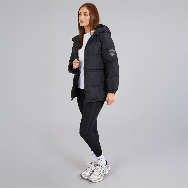 Womens Lola Short Puffer Black - Image 4