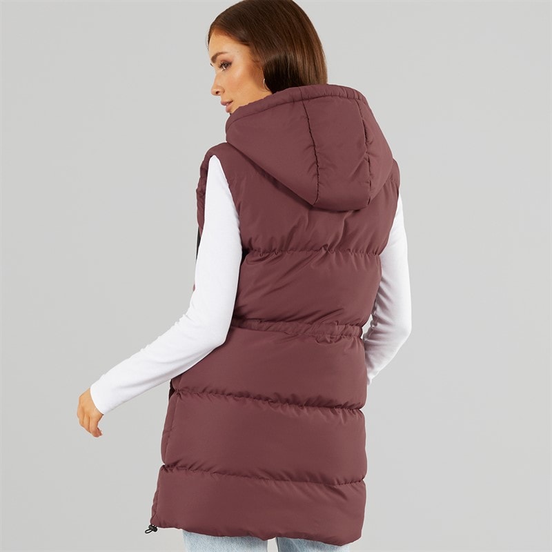 Womens Starlight Gilet Burgundy - Image 2