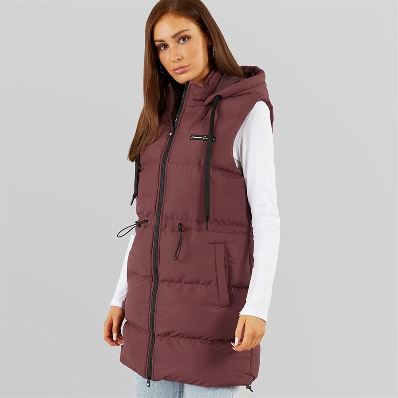 Womens Starlight Gilet Burgundy - Image 3