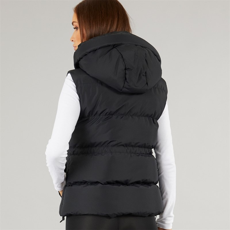 Womens Cosmic Short Gilet Black - Image 2