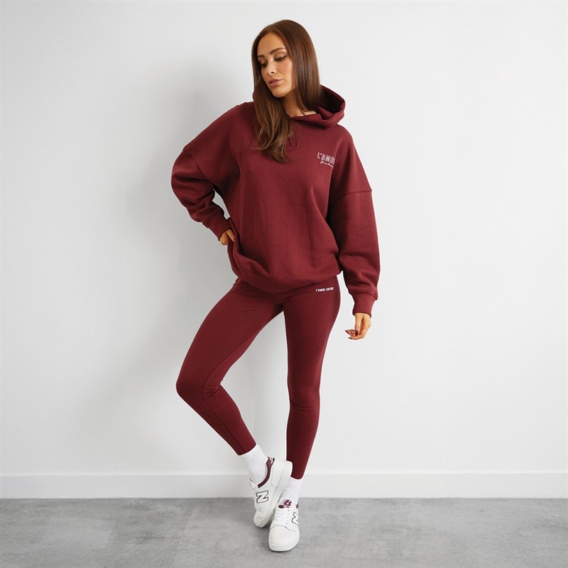 Womens Norwalk Hoodie Burgundy - Image 4