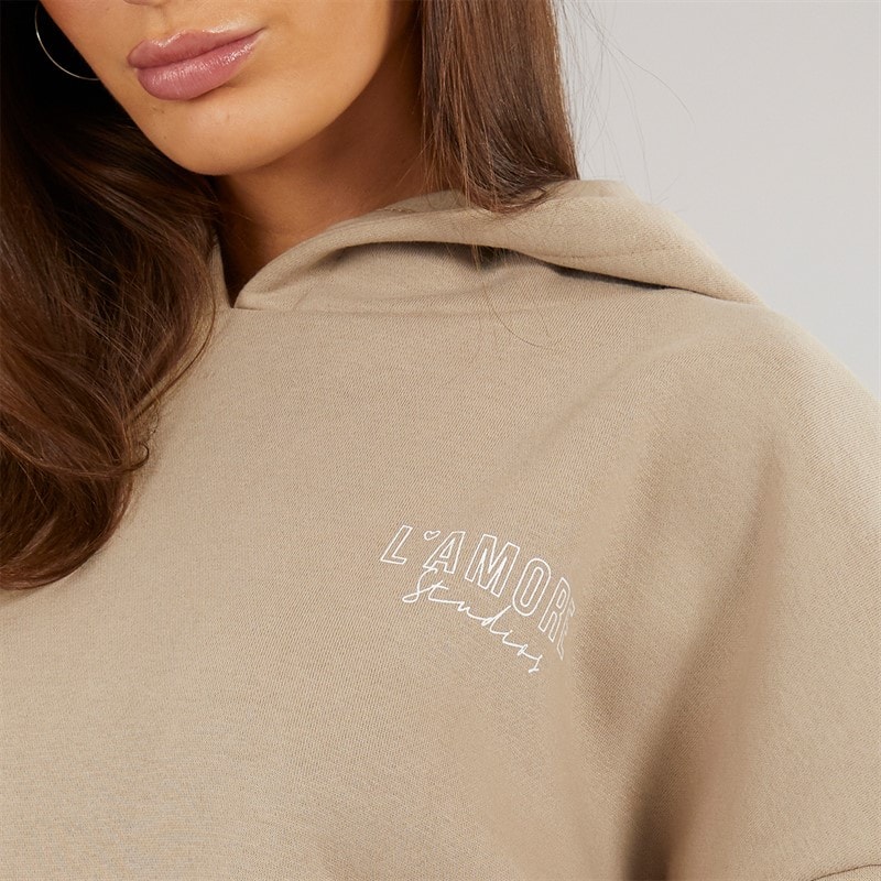 Womens Norwalk Hoodie Taupe - Image 3