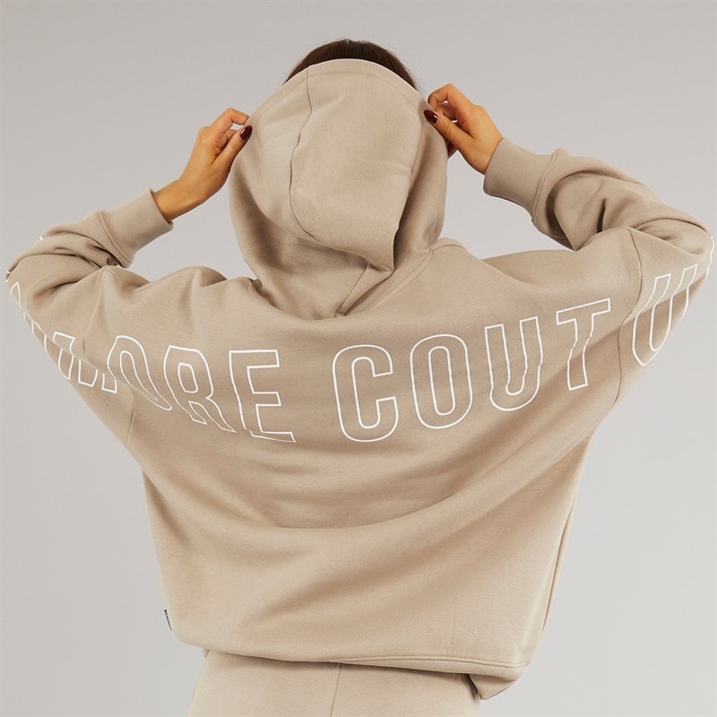 Womens Norwalk Hoodie Taupe - Image 5