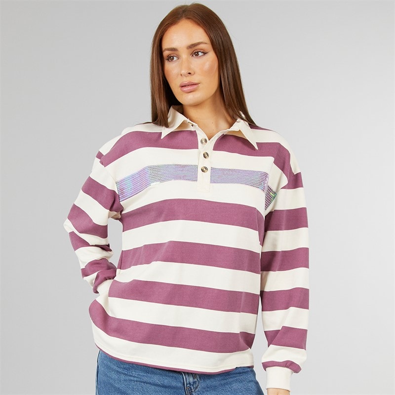 L'amore Couture Womens Bessemer Rugby Shirt Multi