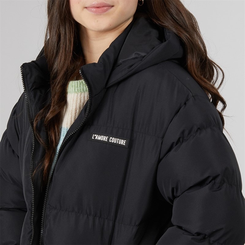 Girls Riannon Island Short Puffer Black - Image 3