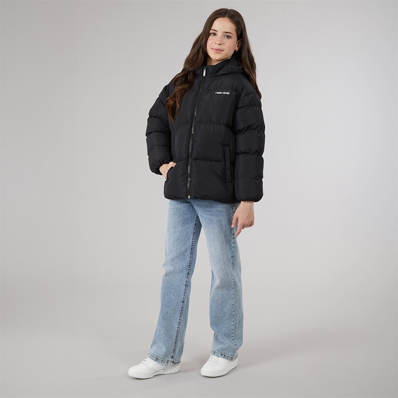 Girls Riannon Island Short Puffer Black - Image 4
