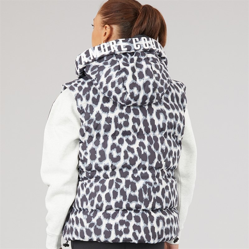 Womens Starling Short Gilet Leopard - Image 2