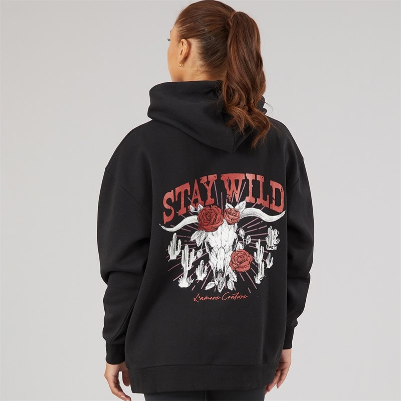 Womens Soraya Hoodie Black - Image 3