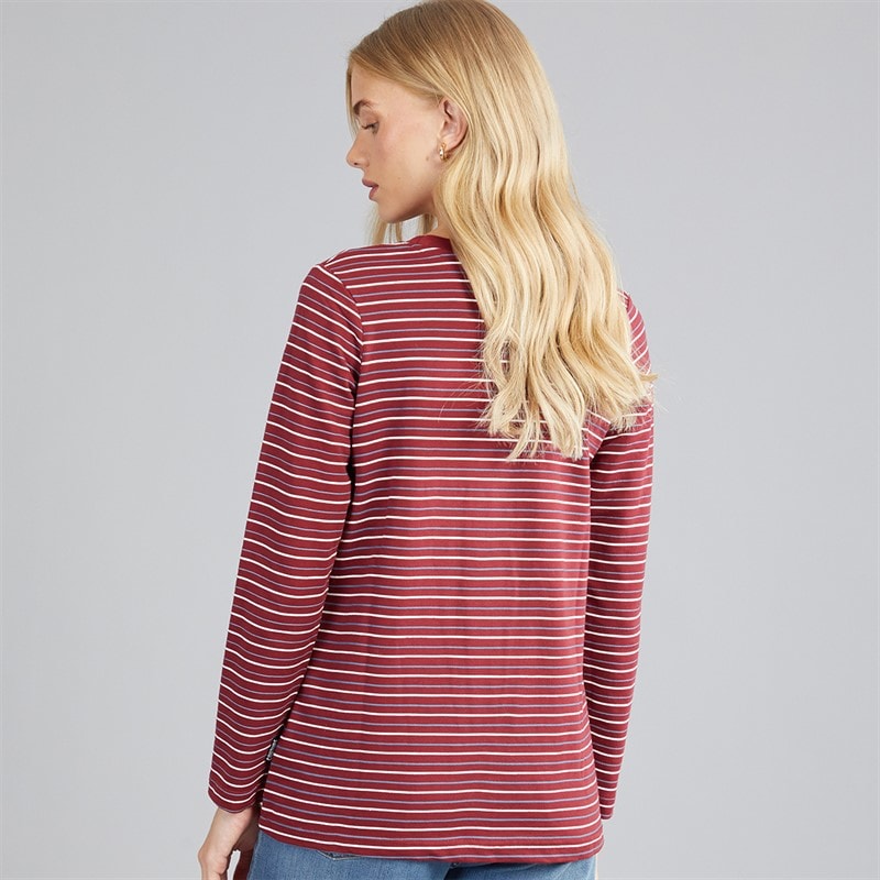 Womens Saphira Long Sleeve T-Shirt Stripe - Image 2
