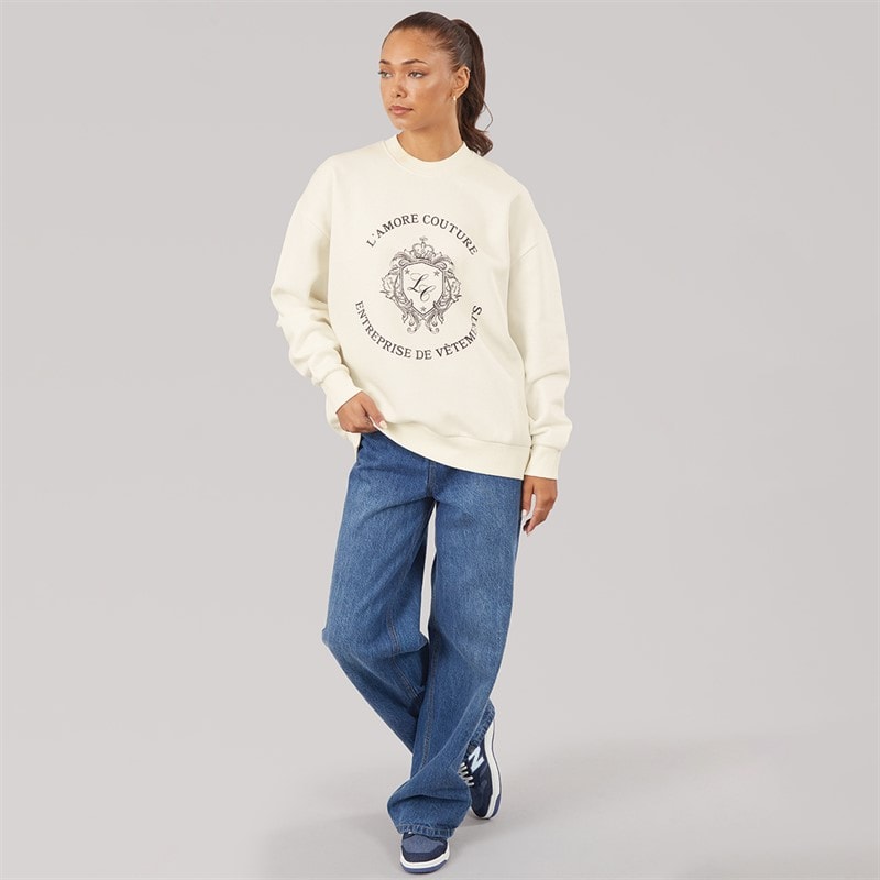 Womens Genevra Sweatshirt Cream - Image 3