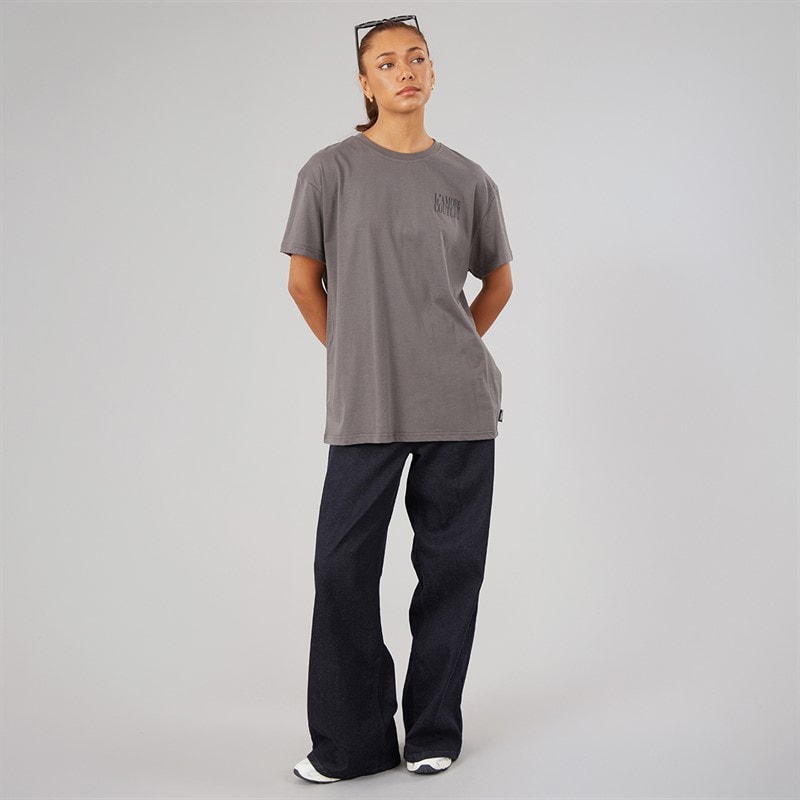 Womens Sorrell Oversized T-Shirt Charcoal - Image 3