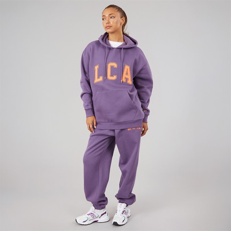 Womens LC Athletic Hoodie And Joggers Tracksuit Grape - Image 3