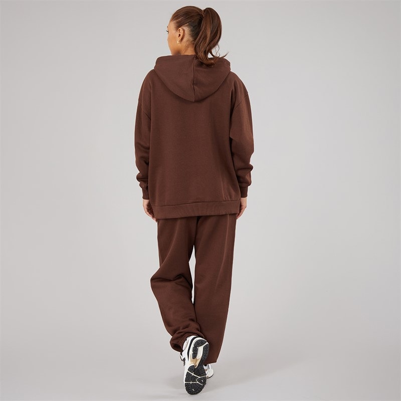Womens LC Athletic Hoodie And Joggers Tracksuit Brown - Image 2