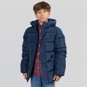 Boys Heavy Puffer Coat Navy Blazer